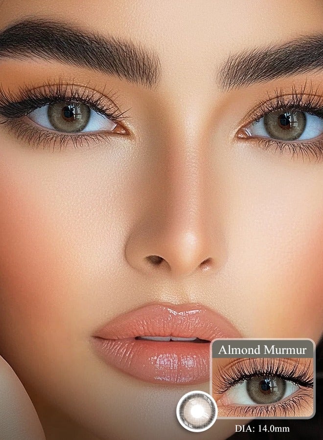 Freshlady Almond Murmur Brown Contact Lenses, Natural Yearly Daily Wear - Image 2